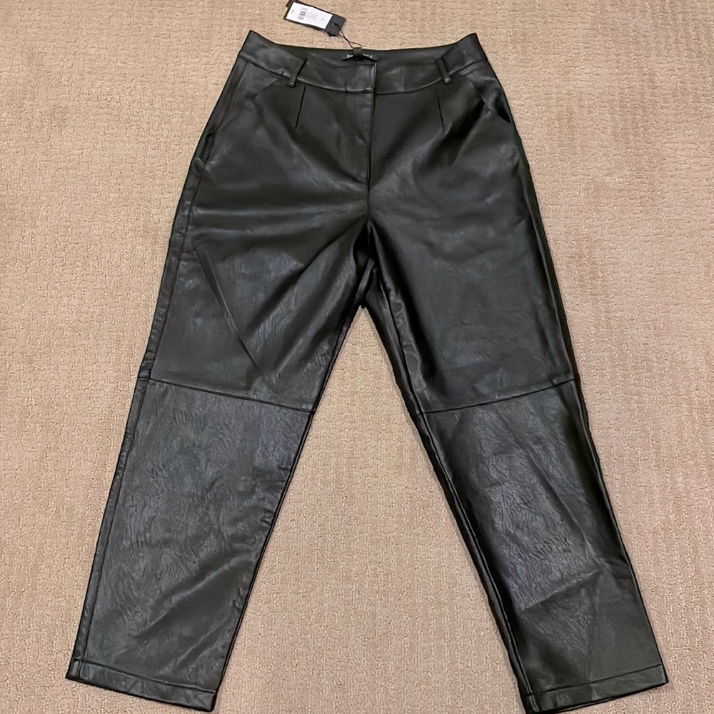 Dynamite faux leather high waisted pant NWT